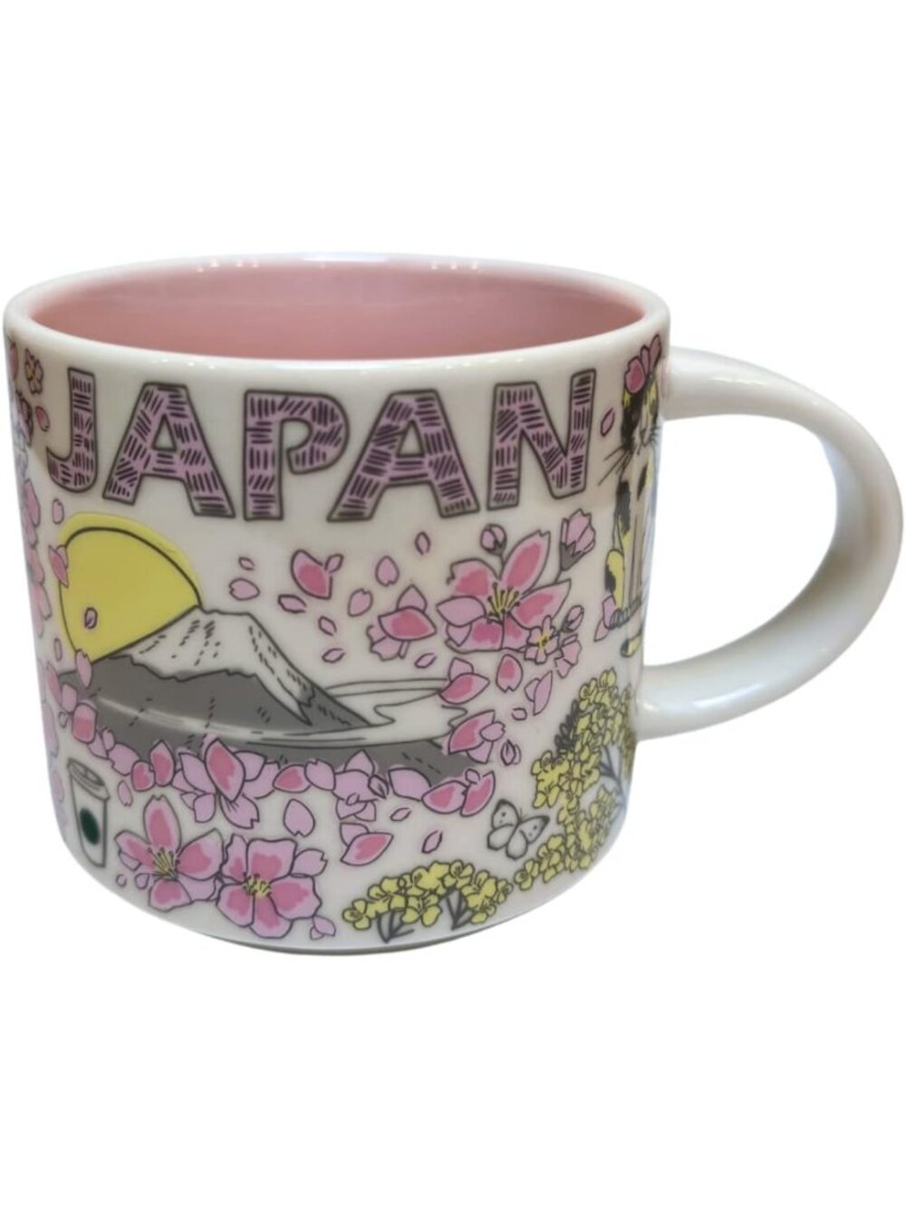 Japan Spring 2023 Ceramic Coffee Mug - 14 Oz, Travel Souvenir, Unique Gift